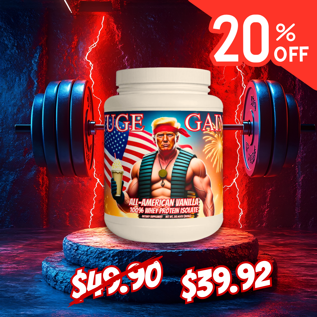 ALL-AMERICAN VANILLA - 100% Whey Protein Isolate