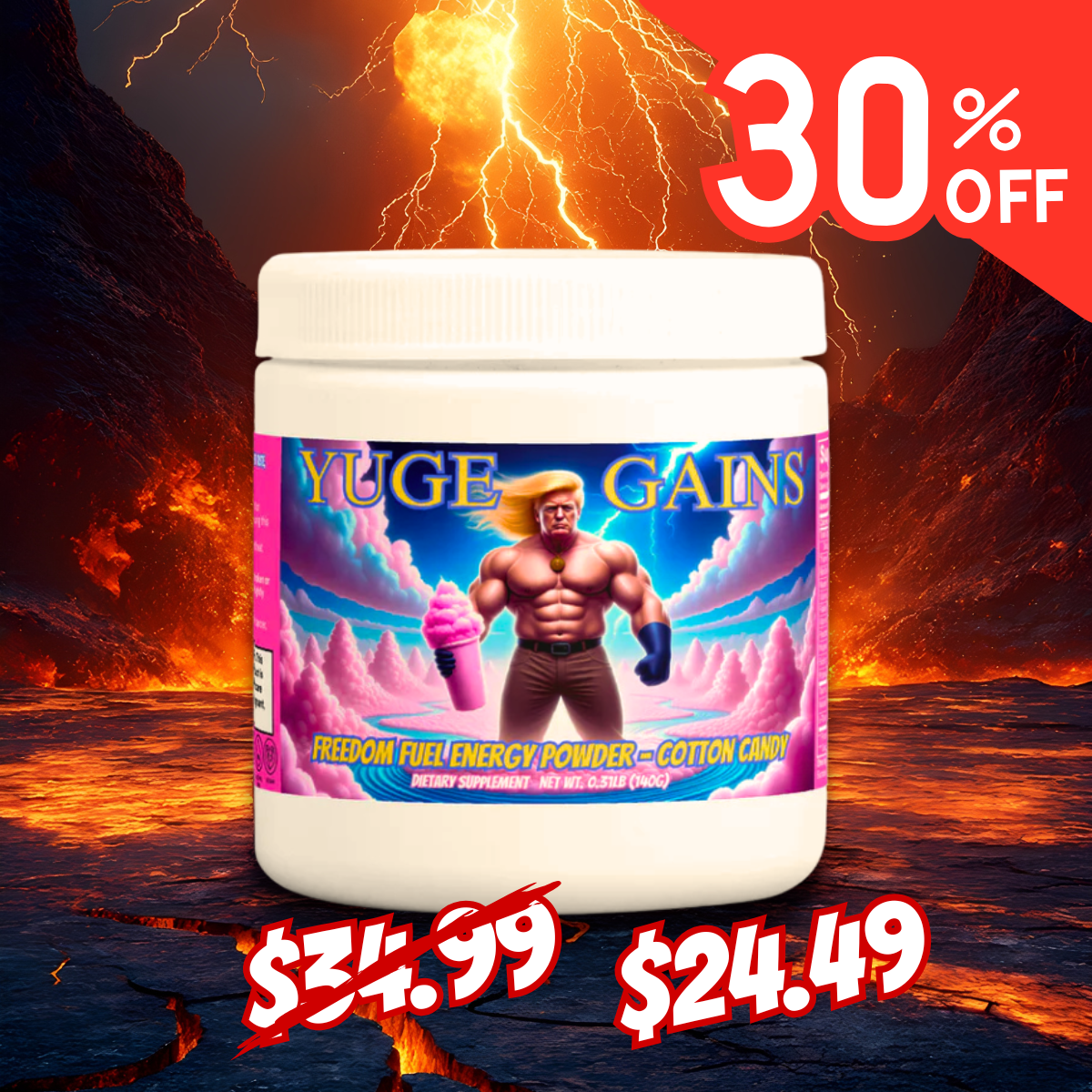 FREEDOM FUEL - Energy Powder (Cotton Candy)