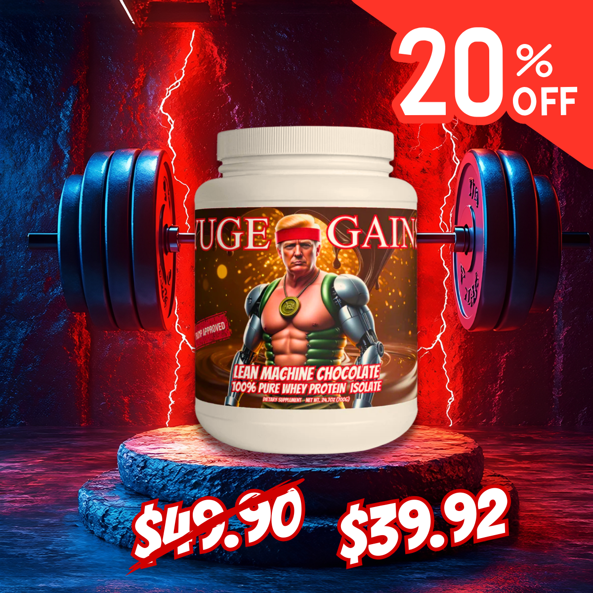 LEAN MACHINE - 100% Whey Protein Isolate (Chocolate)