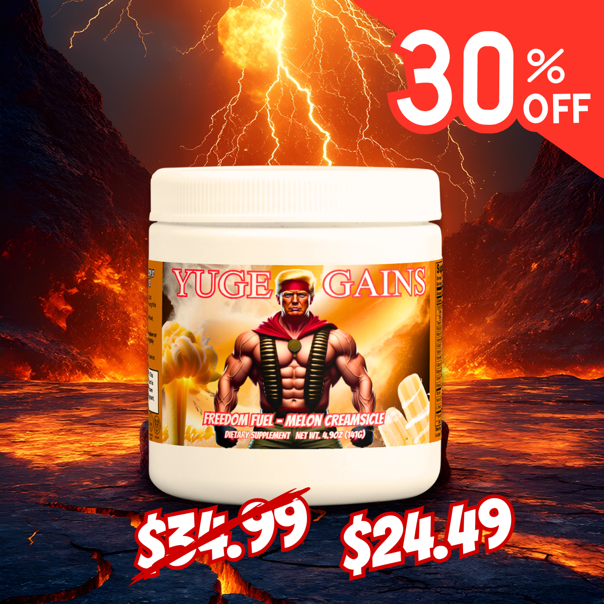 FREEDOM FUEL - Energy Powder (Melon Creamsicle)